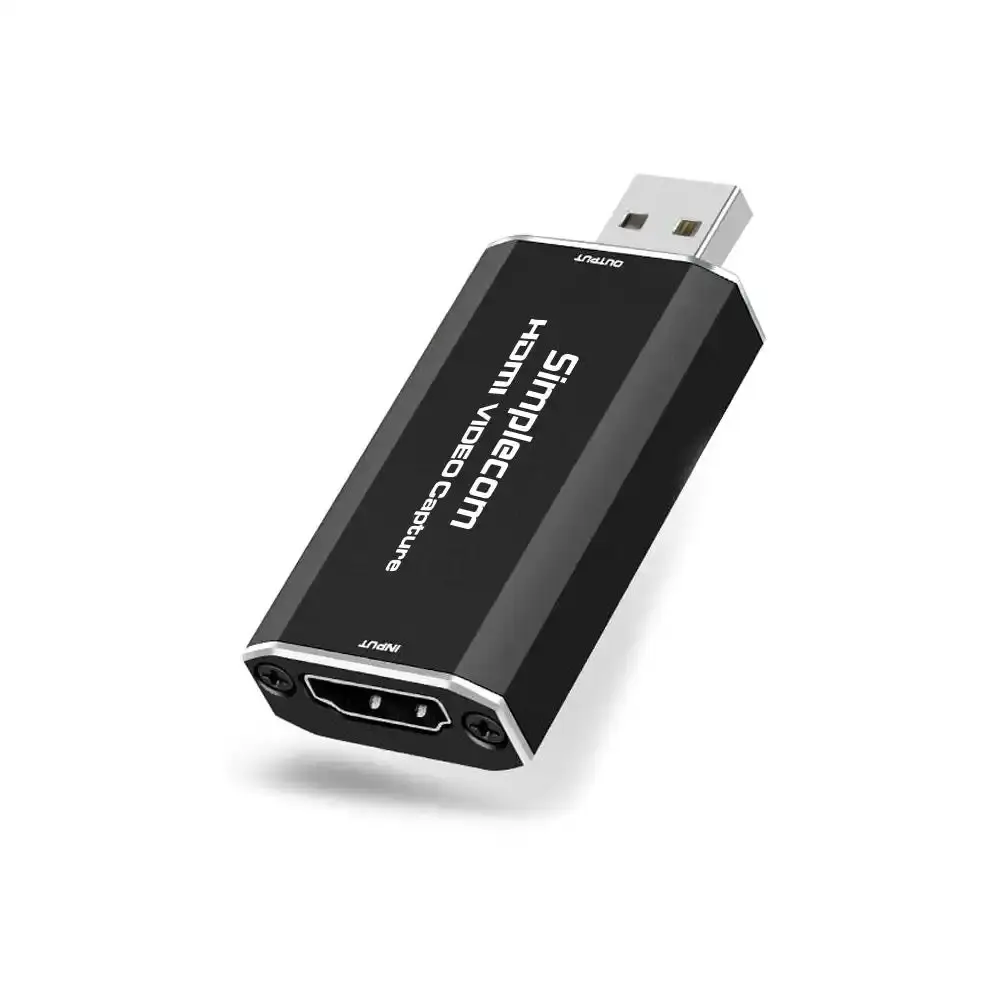 Simplecom DA315 HDMI to USB 2.0 Video Capture Card Full HD 1080p for Live Streaming Recording