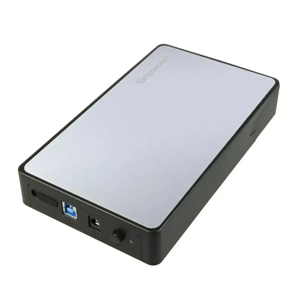 Simplecom SE325 Tool Free 3.5" SATA HDD to USB 3.0 Hard Drive Enclosure Silver