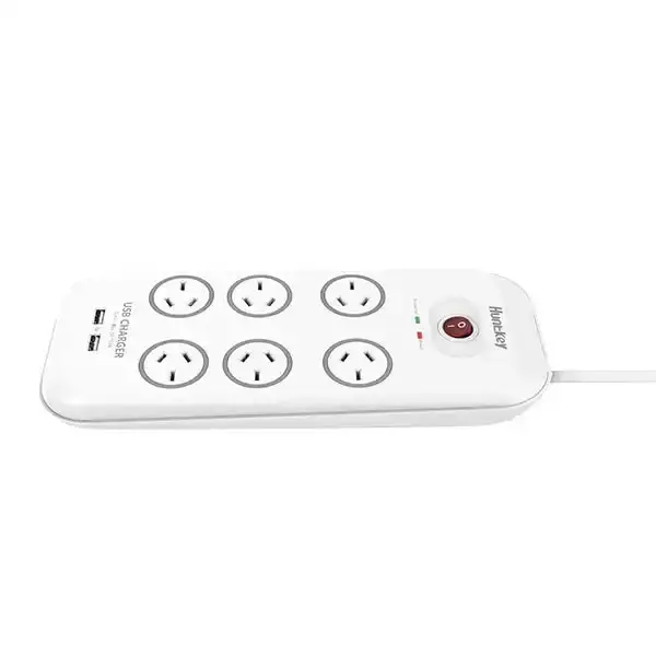 Huntkey 6-Outlet Surge Protector with 2 USB Charging Outlets (SAC607)