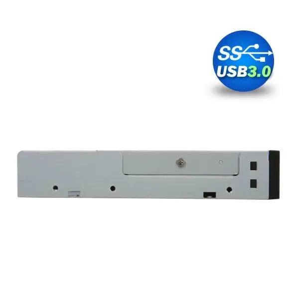 3.5" USB 3.0 All in One Internal Card Reader Full Long Metal with Front USB Black