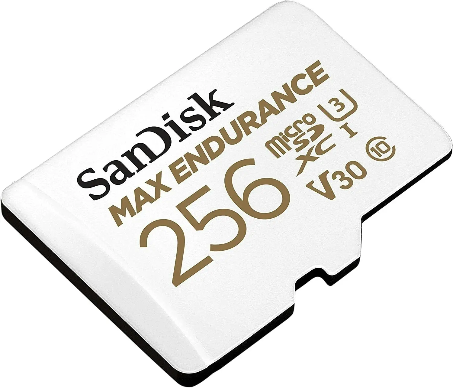 Sandisk Max Endurance Microsdxc Card SQQVR 256G (120 000 HRS) UHS-I C10 U3 V30 100MB/S R 40MB/S W SD Adaptor SDSQQVR-256G-GN6IA