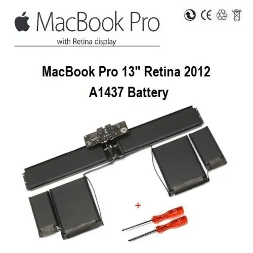 Apple Compatible A1437 Battery For MacBook Pro 13" Retina A1425 Late 2012 & Early 2013