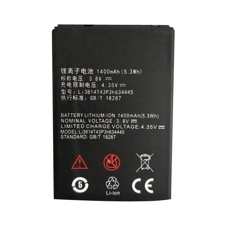 Compatible Battery ZTE LI3712T42P3H634445, Li3814T43P3H634445 ZTE T815 V815W TELSTRA T815