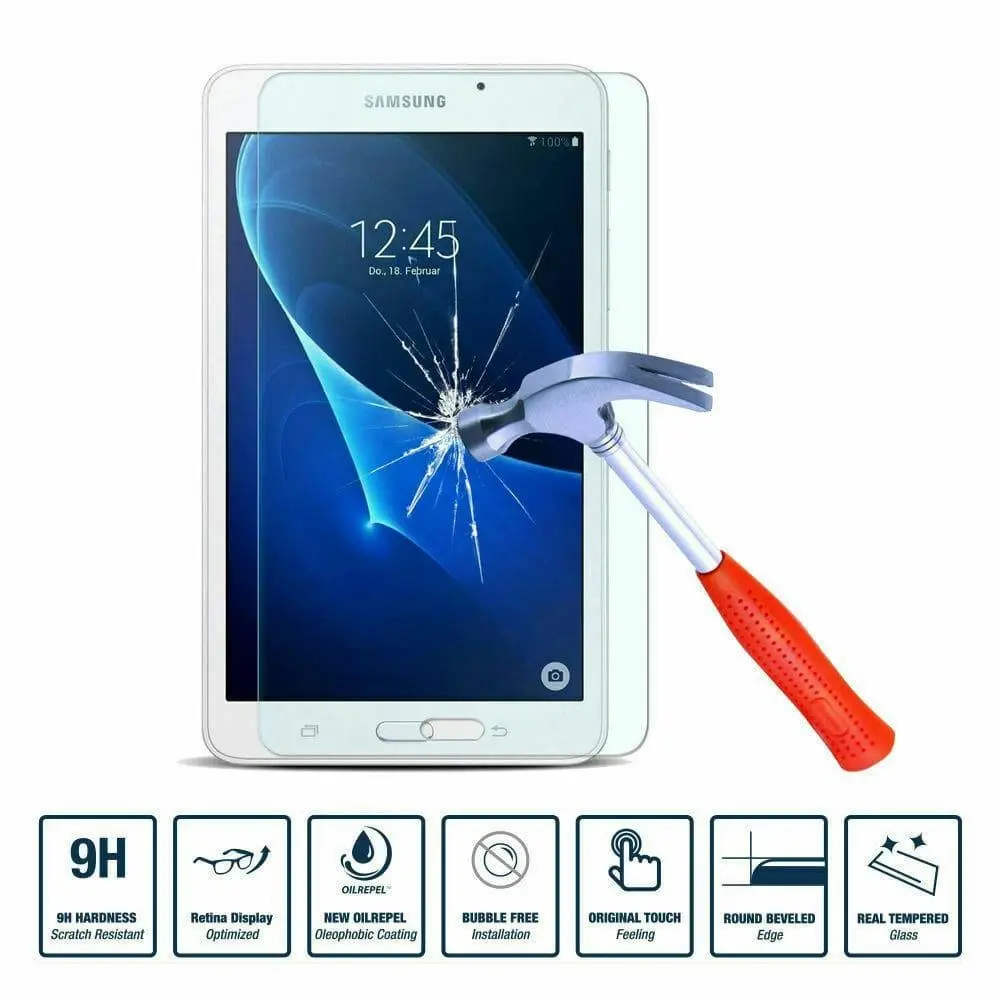 2x Tempered Glass Screen Protector for Samsung Galaxy Tab A 8.0 10.1 10.5 S4 S5e S7