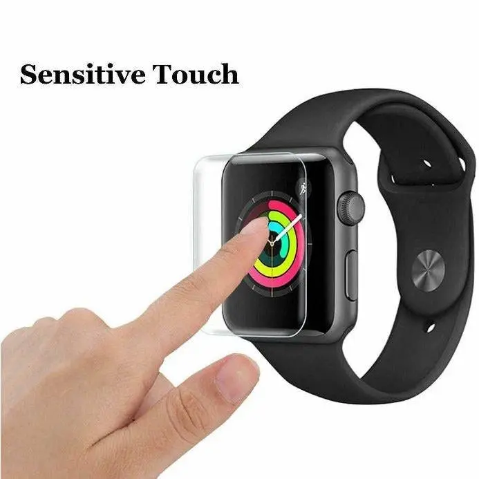 For Apple Watch 6 5 4 3 2 44 & 40 mm Curved Tempered Glass FULL Screen Protector