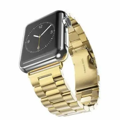 Gold Smart Watch Band for Apple iWatch Series 7 / SE / 6/5/4/3/2/1 Replacement | 42/44/47mm