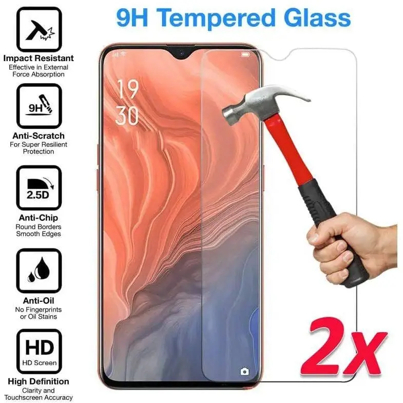 [2 Pack] OPPO Find X2 Lite Tempered Glass 9H HD Crystal Clear Premium Screen Protector