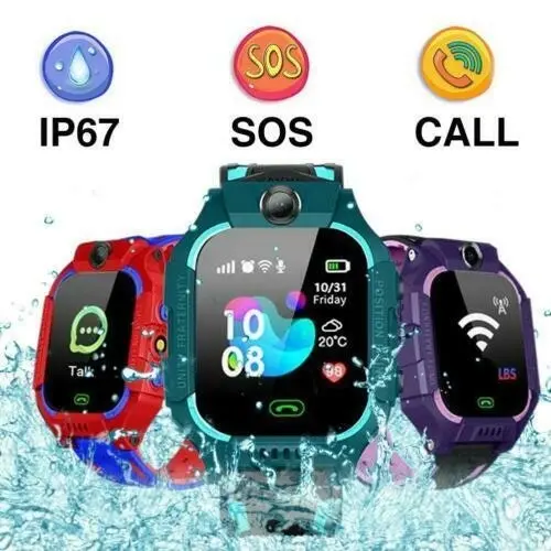 Kids Tracker Smart Watch Phone GSM SIM Alarm Camera SOS Call for Boys Girls Gift