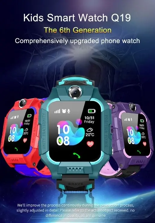 Kids Tracker Smart Watch Phone GSM SIM Alarm Camera SOS Call for Boys Girls Gift