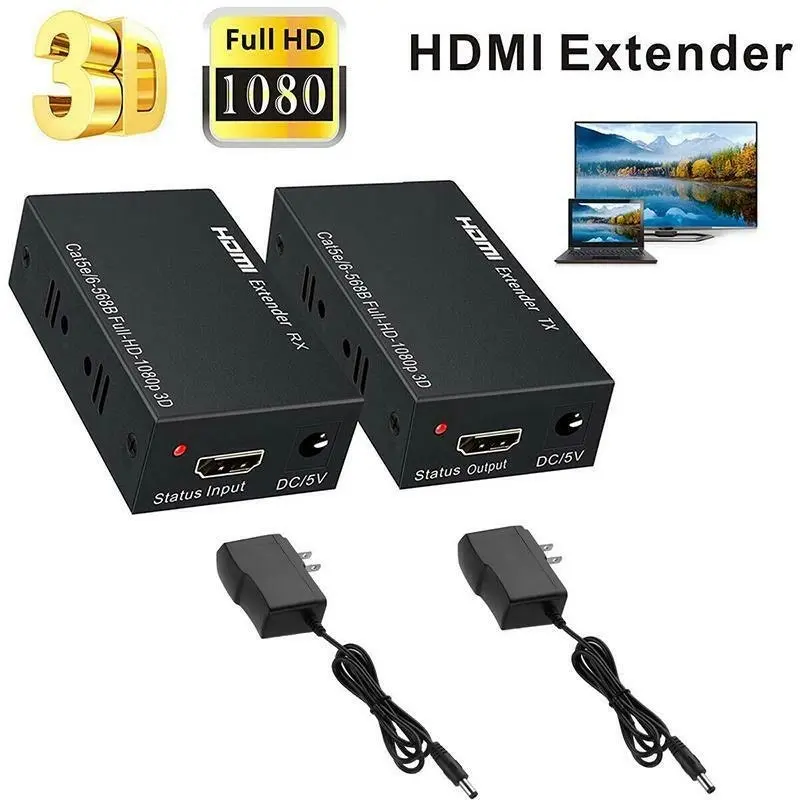 60M 1080P HDMI Network Extender Over Single Amplifier Cable CAT5E/6 Ethernet