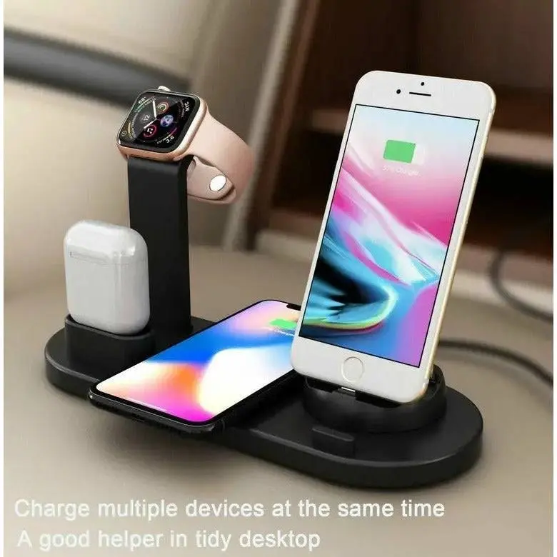 Wireless Fast Charger 4 in 1  | For iPhone Samsung AirPod Apple Watch