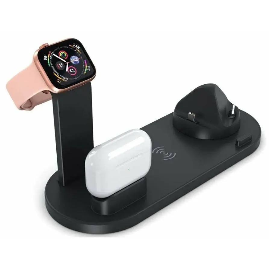 Wireless Fast Charger 4 in 1  | For iPhone Samsung AirPod Apple Watch