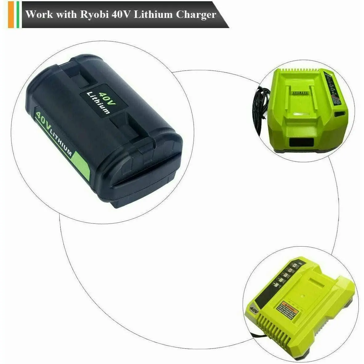 RYOBI 36v & 40v Lithium Ion Compatible Battery Cordless BPL3640D2 4Ah