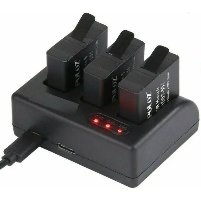 Fast Charging dual USB Charger Kit for GoPro HERO 10 9 8 7 6 5 3+ 3