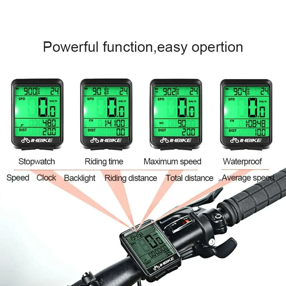 Waterproof Wireless Mountain Bike Computer Bicycle Speedometer Cycle Odometer MA