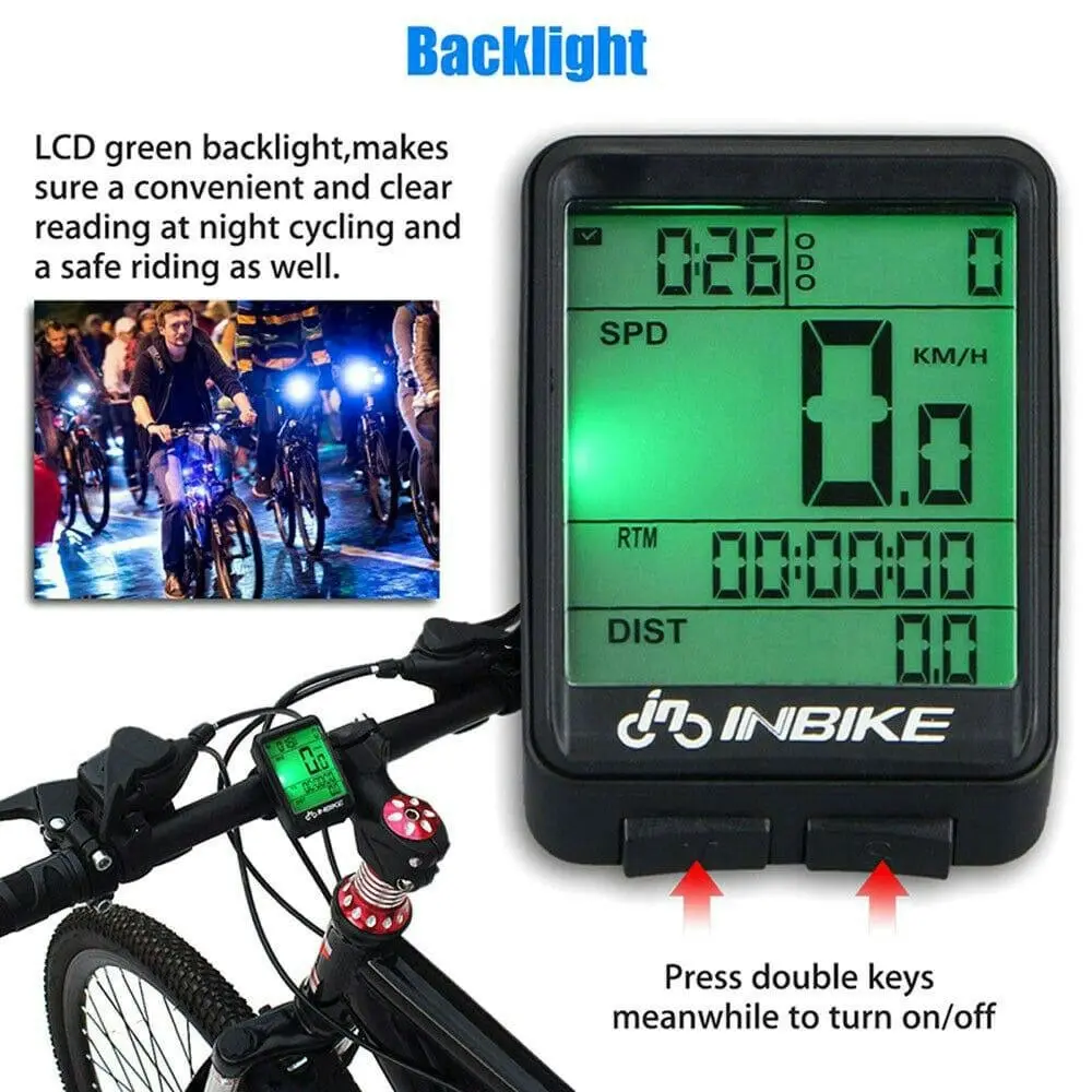 Waterproof Wireless Mountain Bike Computer Bicycle Speedometer Cycle Odometer MA