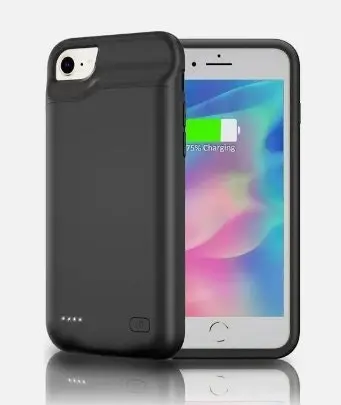 Protective Case with Built In Power Bank For iPhone 6s Plus - Black