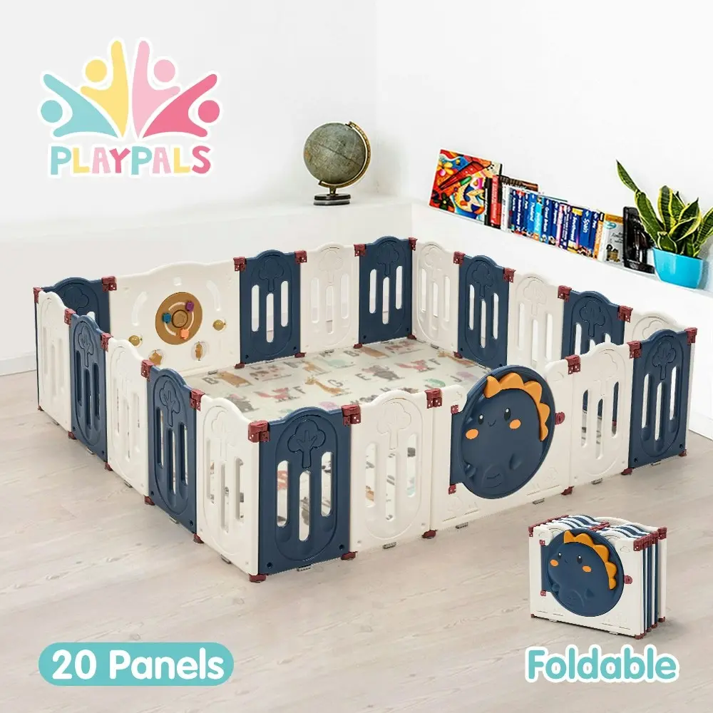 Playpals Kids Playpen Baby Large Safety Gate Toddler Fence Child Play 20 Panels