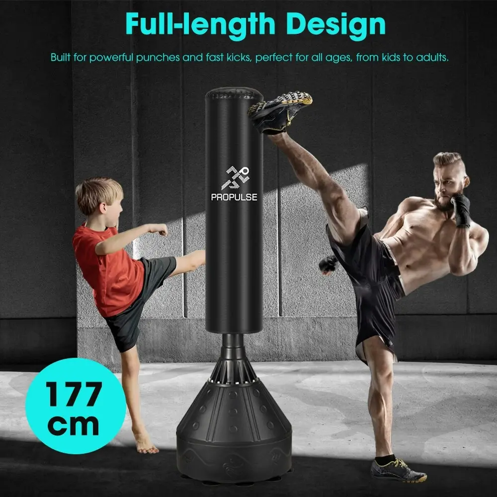 Propulse Boxing Punching Bag Free Standing Speed Bag Adults Kick Training 177cm