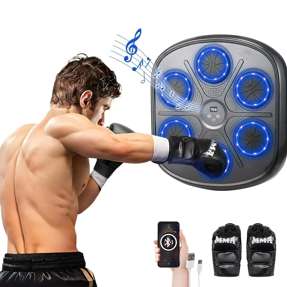 Propulse Smart Punching Boxing Electronic Music Machine 8 Speeds with Box Gloves