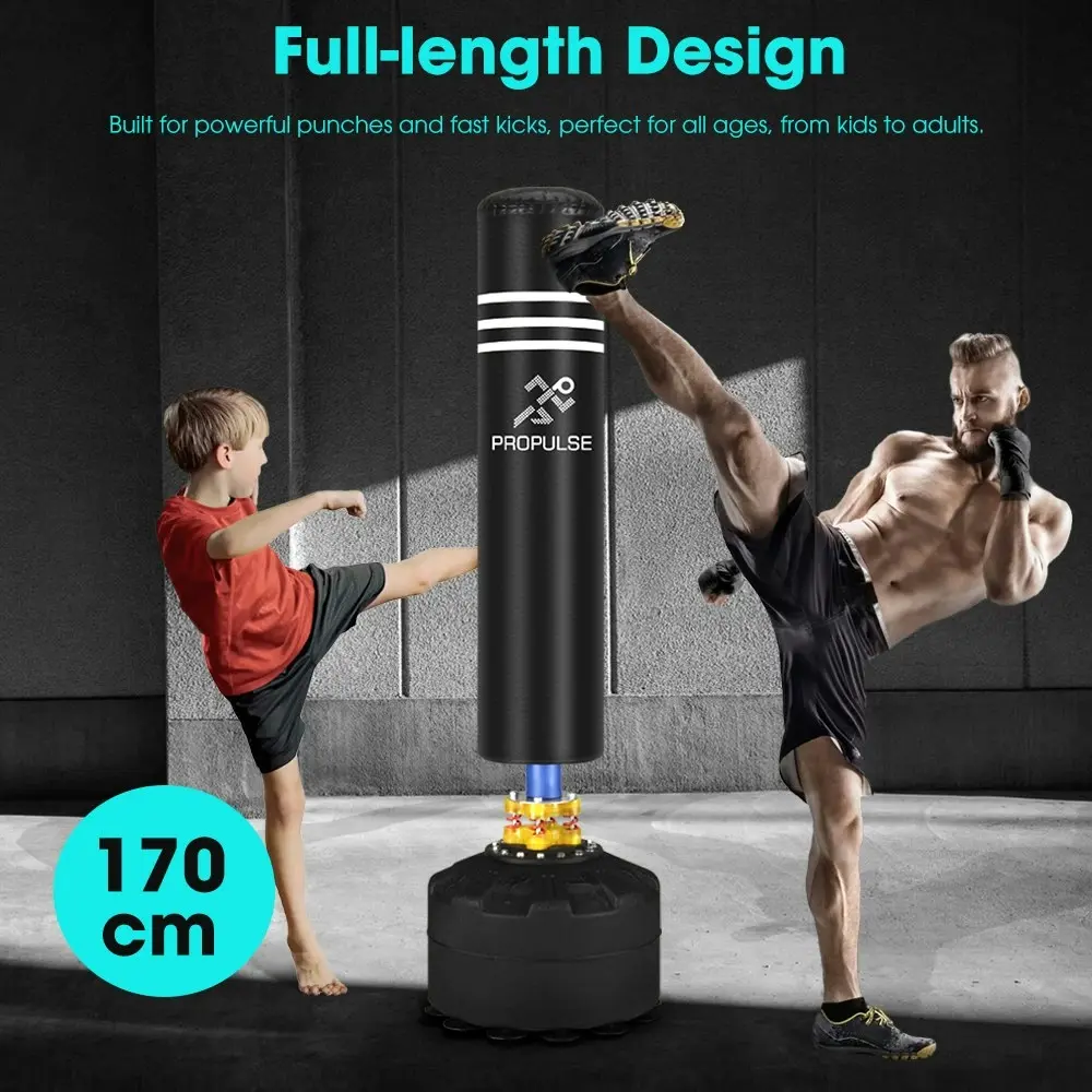 Propulse Boxing Punching Bag Free Standing Speed Bag Adults Kick Training 176cm