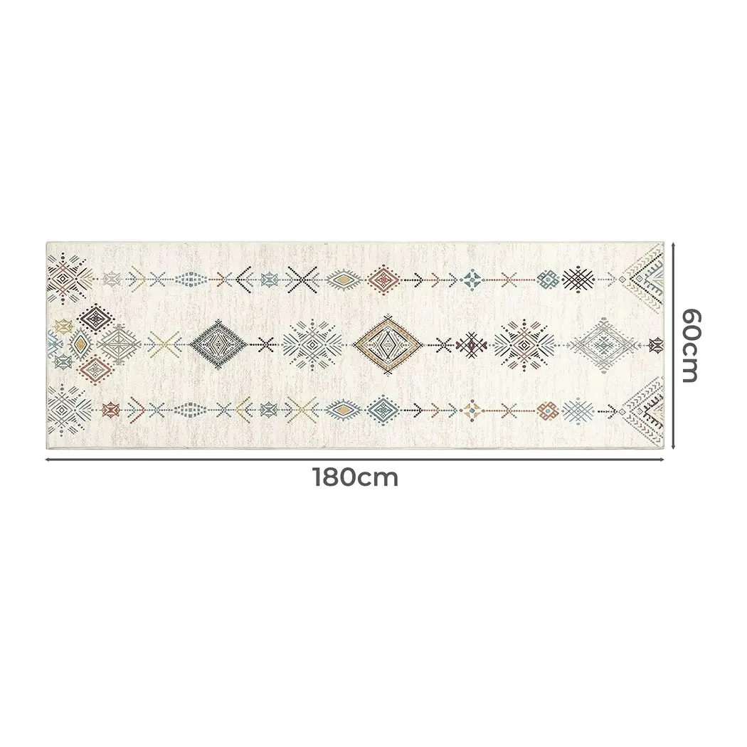 Marlow Floor Rug Hallway Runner Washable Soft Plush Carpet Non Slip 180X60cm