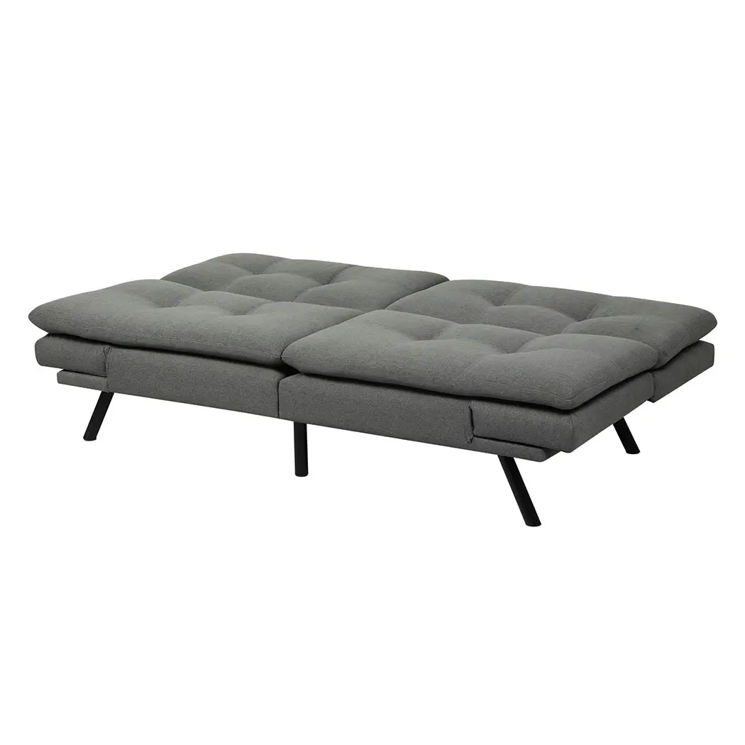 Levede Sofa Bed Futon Recliner Lounge Couch Convertible Fabric 3-Seater 180cm