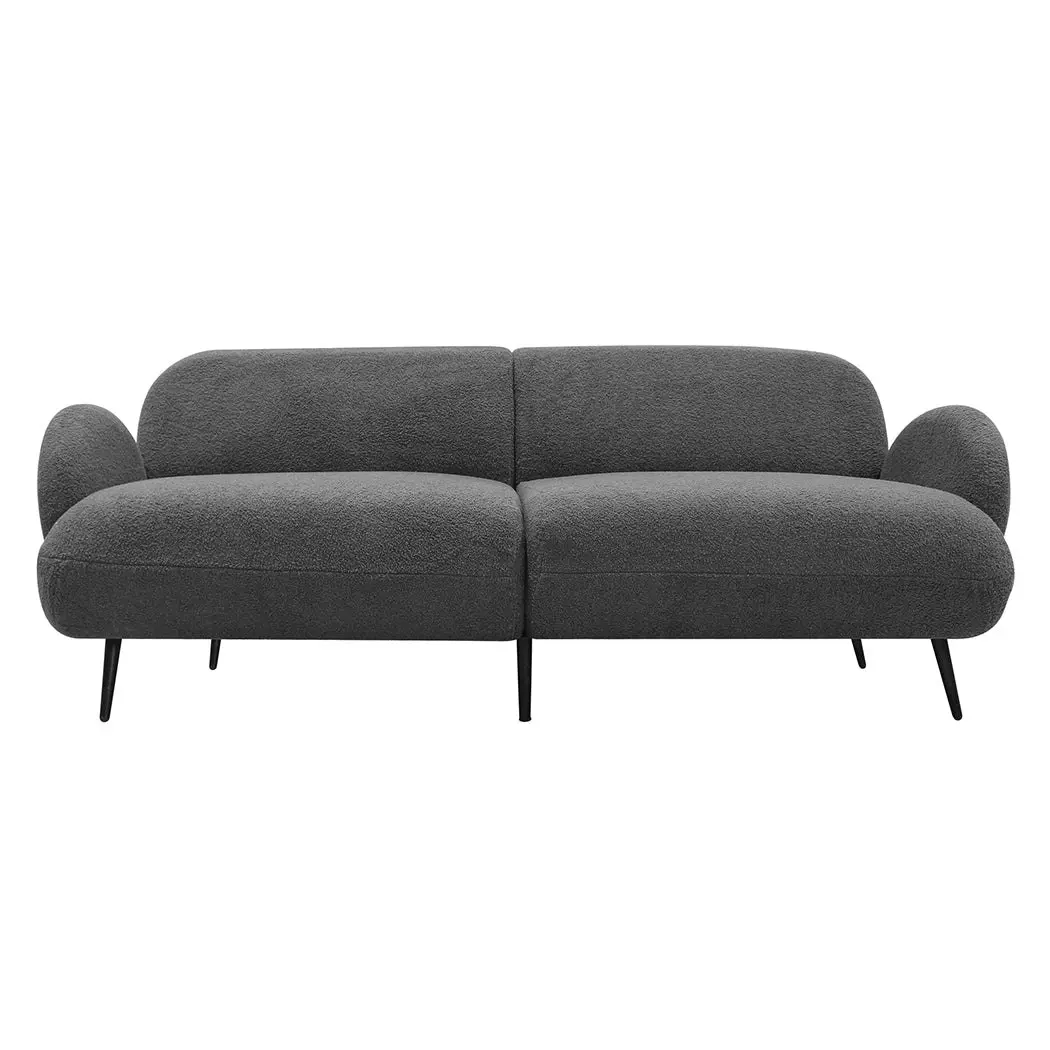 Levede Cloud Sofa 3 Seater Sherpa Fleece Upholstered Lounge Modern Couch Office