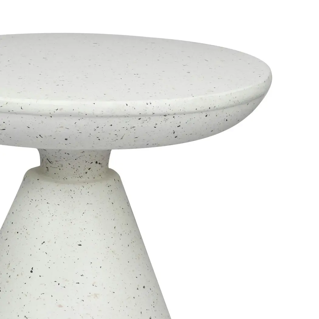 Levede Side Table Terrazzo Coffee End Tables Modern Hourglass Stool Stand 51cm