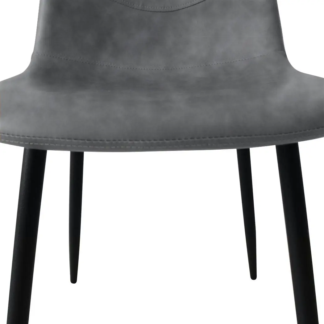 Levede 4x Dining Chairs Kitchen Eames Accent Chair Lounge Room Padded PU Leather