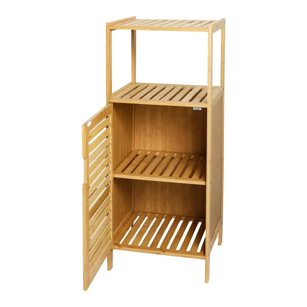 Levede Bamboo Shoe Storage Cabinet Laundry Organizer Cupboard Freestanding