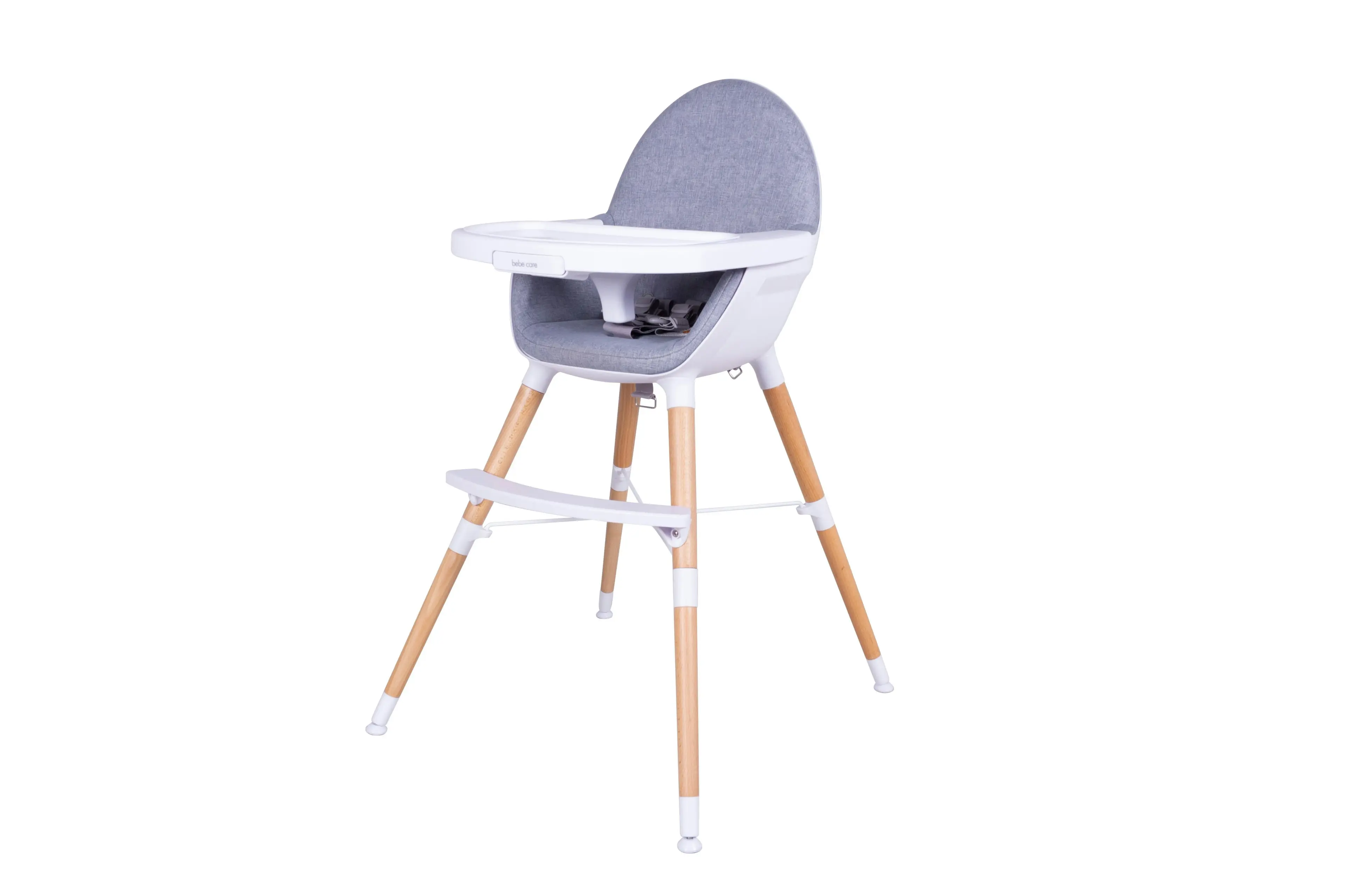 Bebecare Baby Infant Toddler Zuri Feeding Multi-functional High Chair - Natural