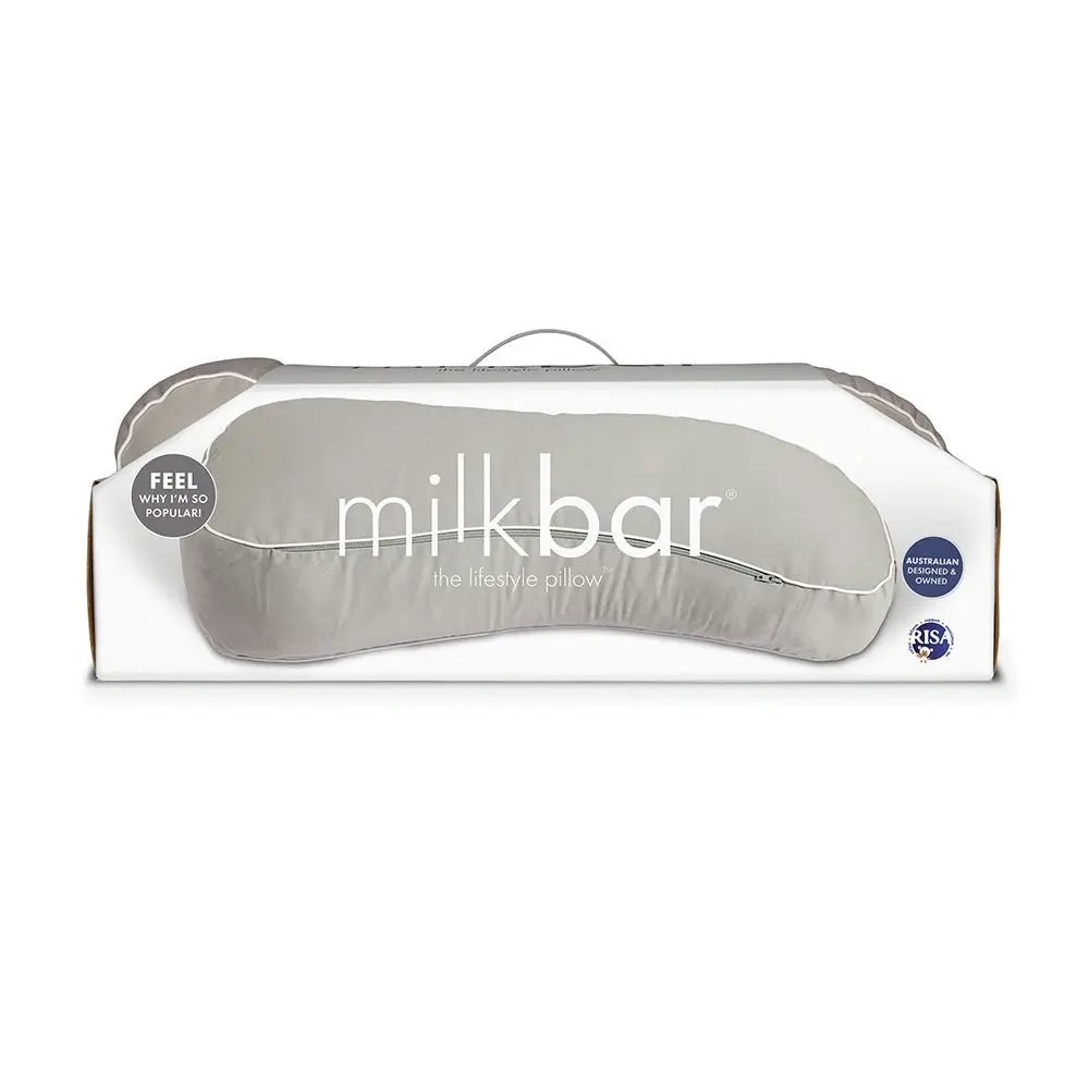 Milkbar Great Single Breast Feeding Nursing Support Or Kids Snuggle Pillow - Grey