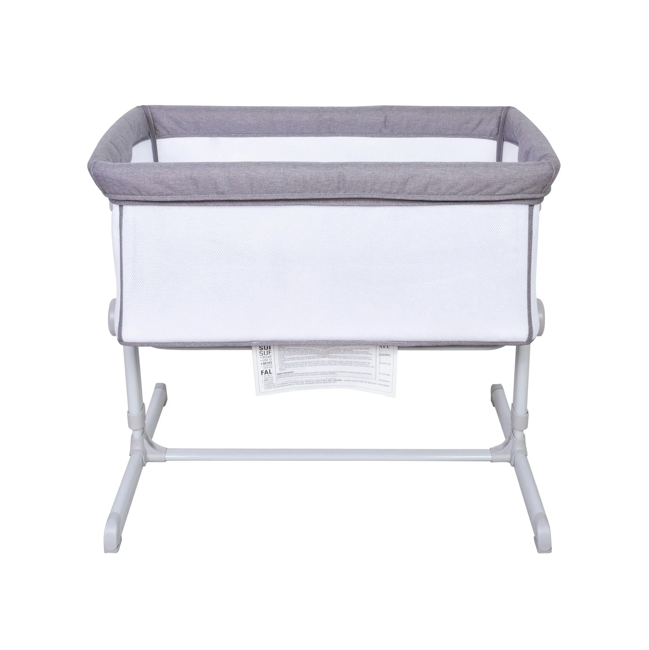 Childcare Comfortable Dusk Bedside Sleeper Baby Bassinet Co-Sleeper & Mattress Grey