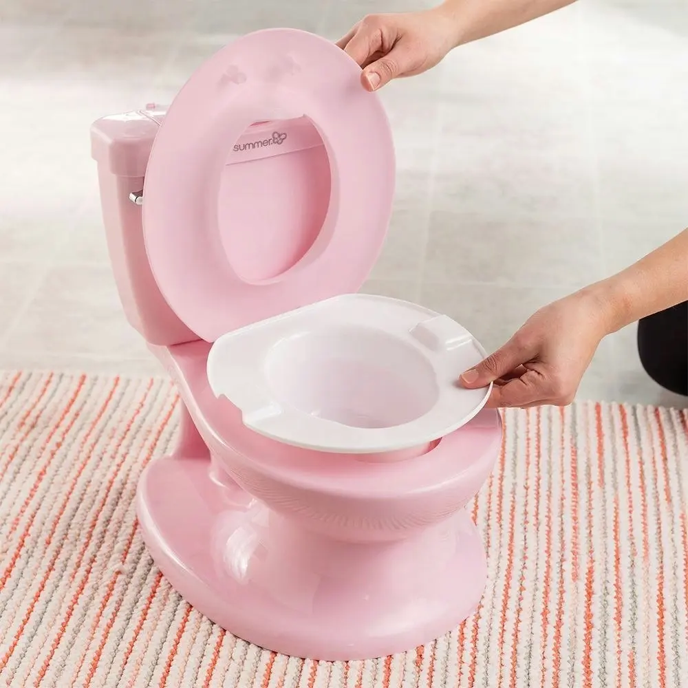 Summer Infant My Size Potty Realistic Design Looks With Flip-up Lid And Removable PInk