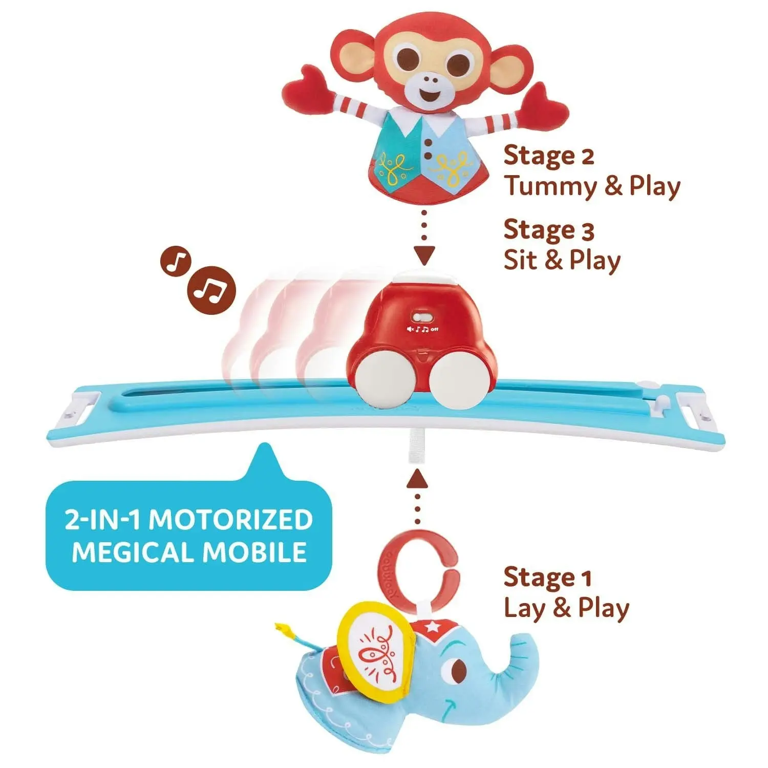 Yookidoo Gymotion Circus Playland Baby Play Mat Gym