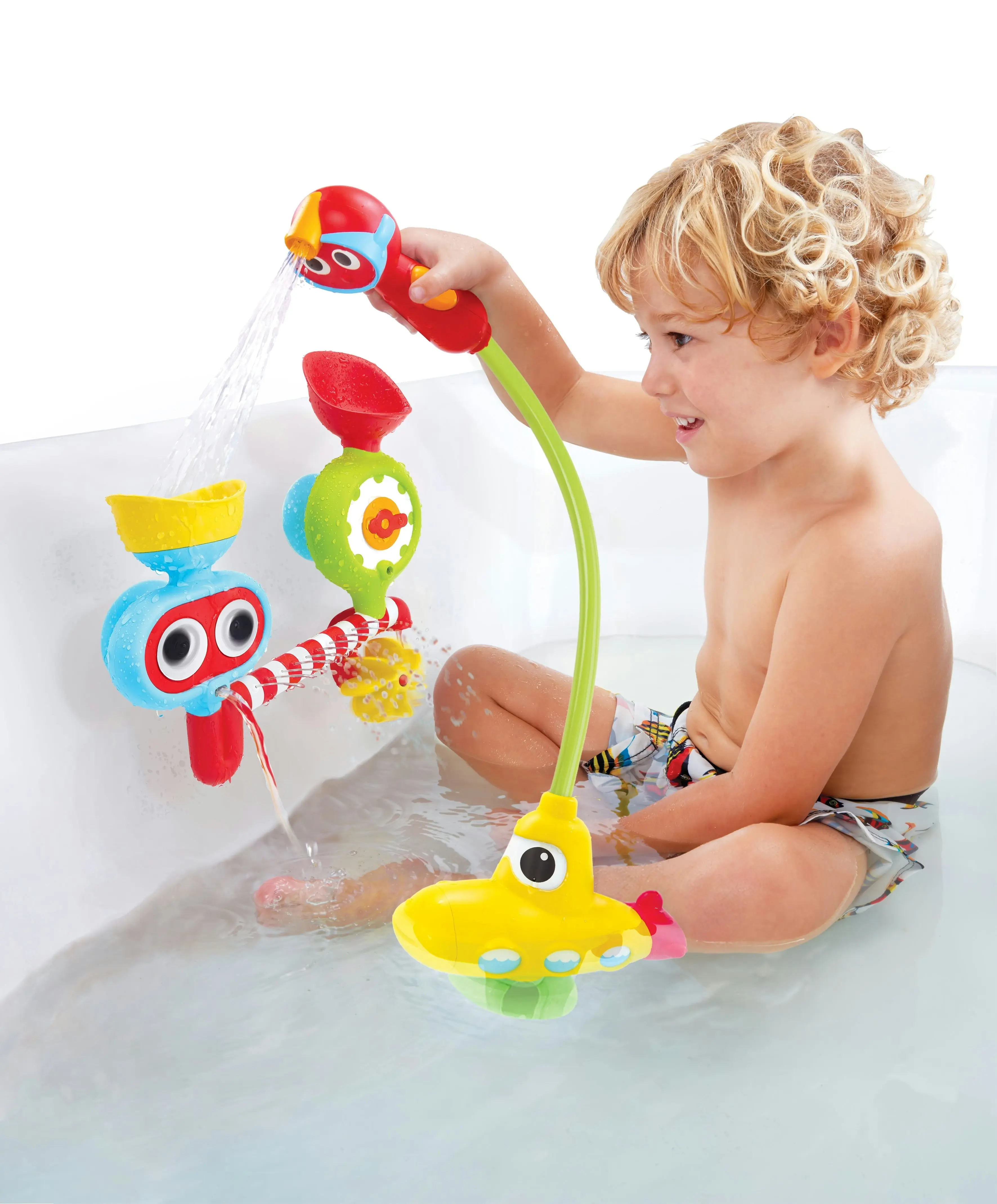 Yookidoo Easy Grip Battery Operated Submarine Spray Station Baby Kids Bath Toy