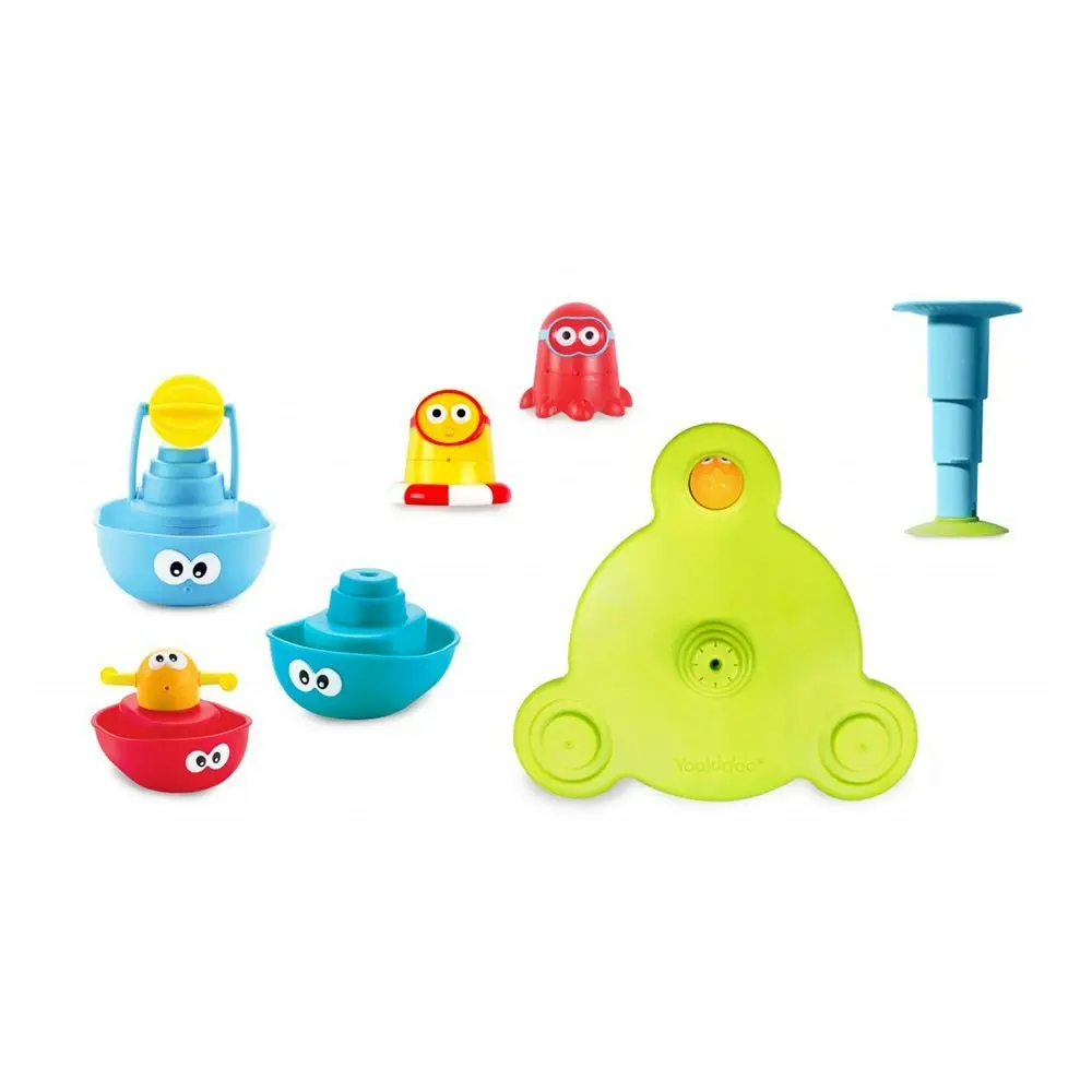 Yookidoo Battery And Easy To Operate Baby Bath Toy Stack N Spray Tub Fountain