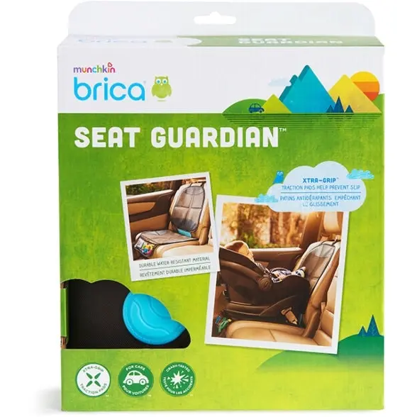 Brica Seat Guardian Baby Child Safety Car Protector Anti Slip (Extra-Grip Pads)