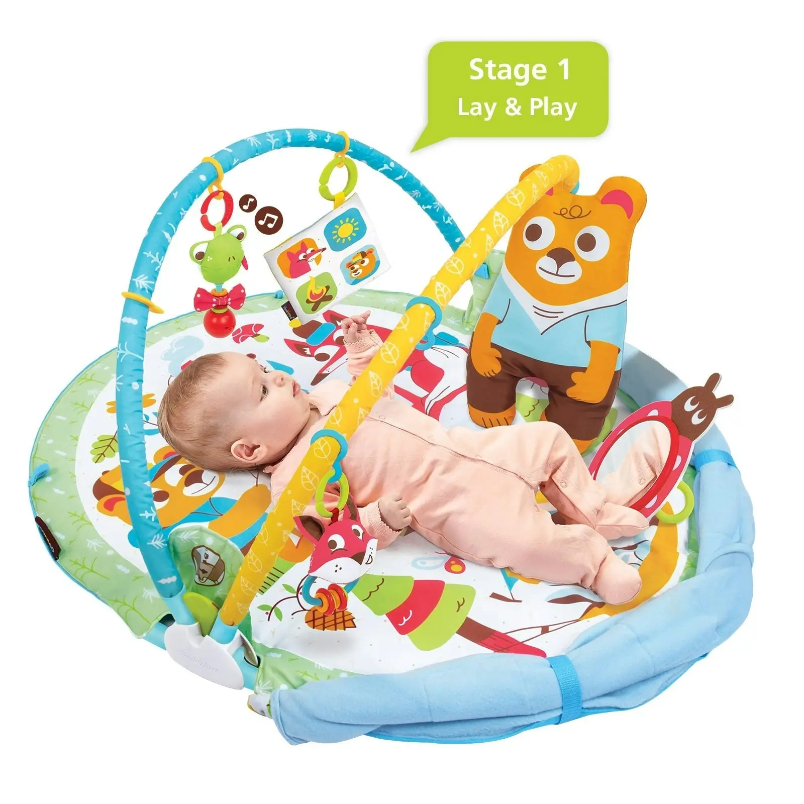 Yookidoo Washable Gymotion Multi functional Play ‘N’ Nap Baby Activity Gym Playmat