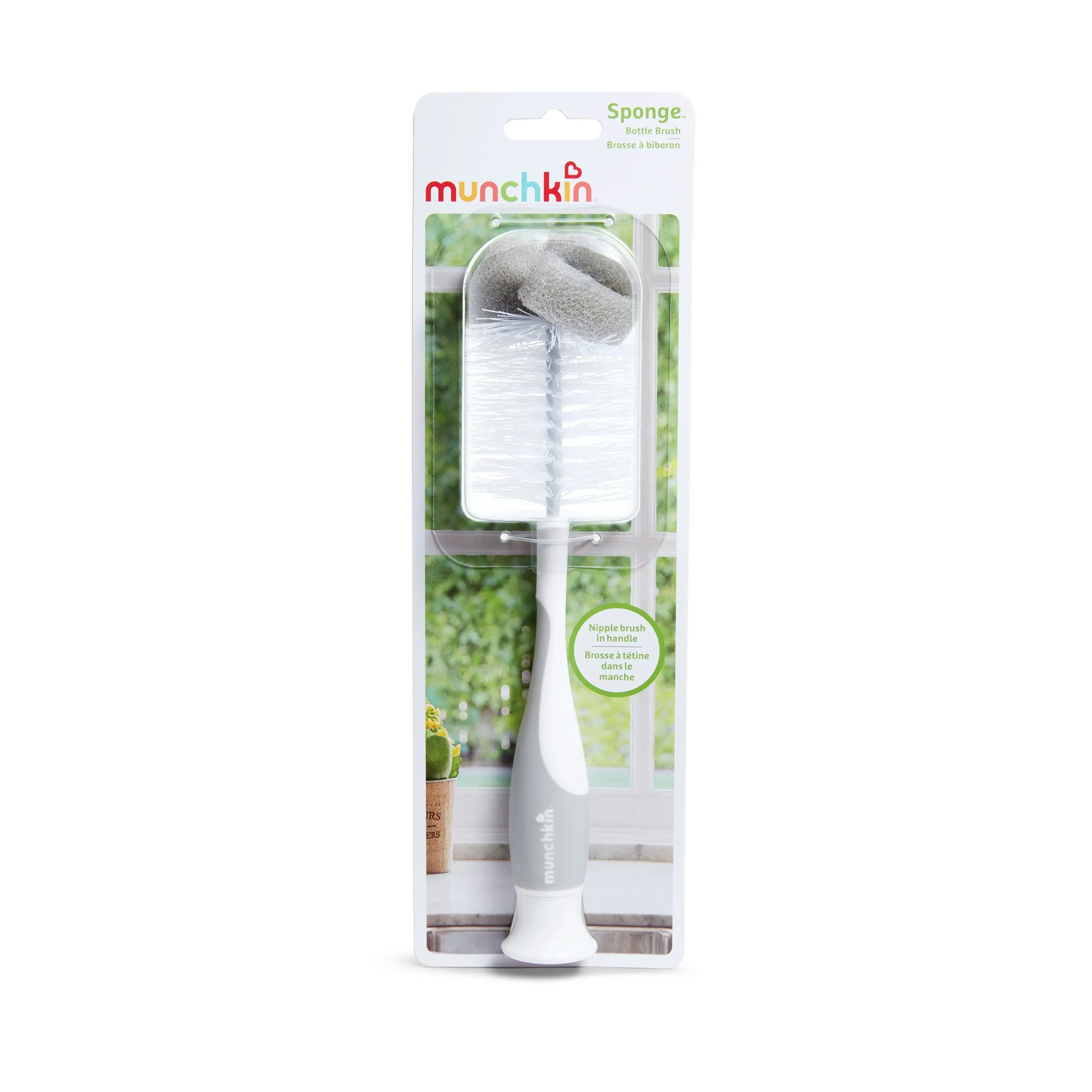 Munchkin Sponge Bottle Brush Randomly Selected 1PK Away From Household Germs