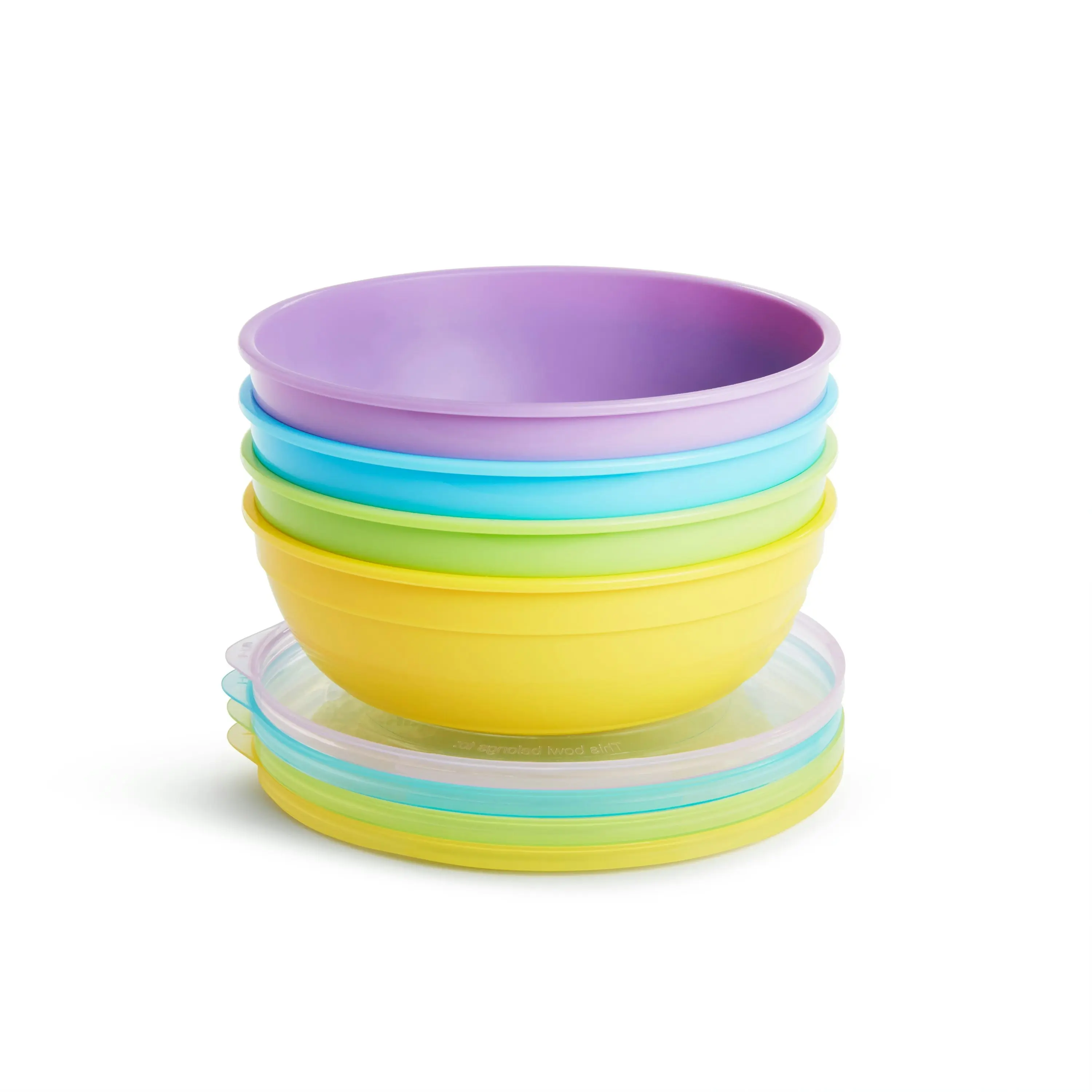 Munchkin Spill Leak And Break Proof Love-a-Bowls With Easy-to-grip Side 10 Piece Set