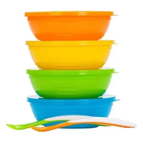 Munchkin Spill Leak And Break Proof Love-a-Bowls With Easy-to-grip Side 10 Piece Set