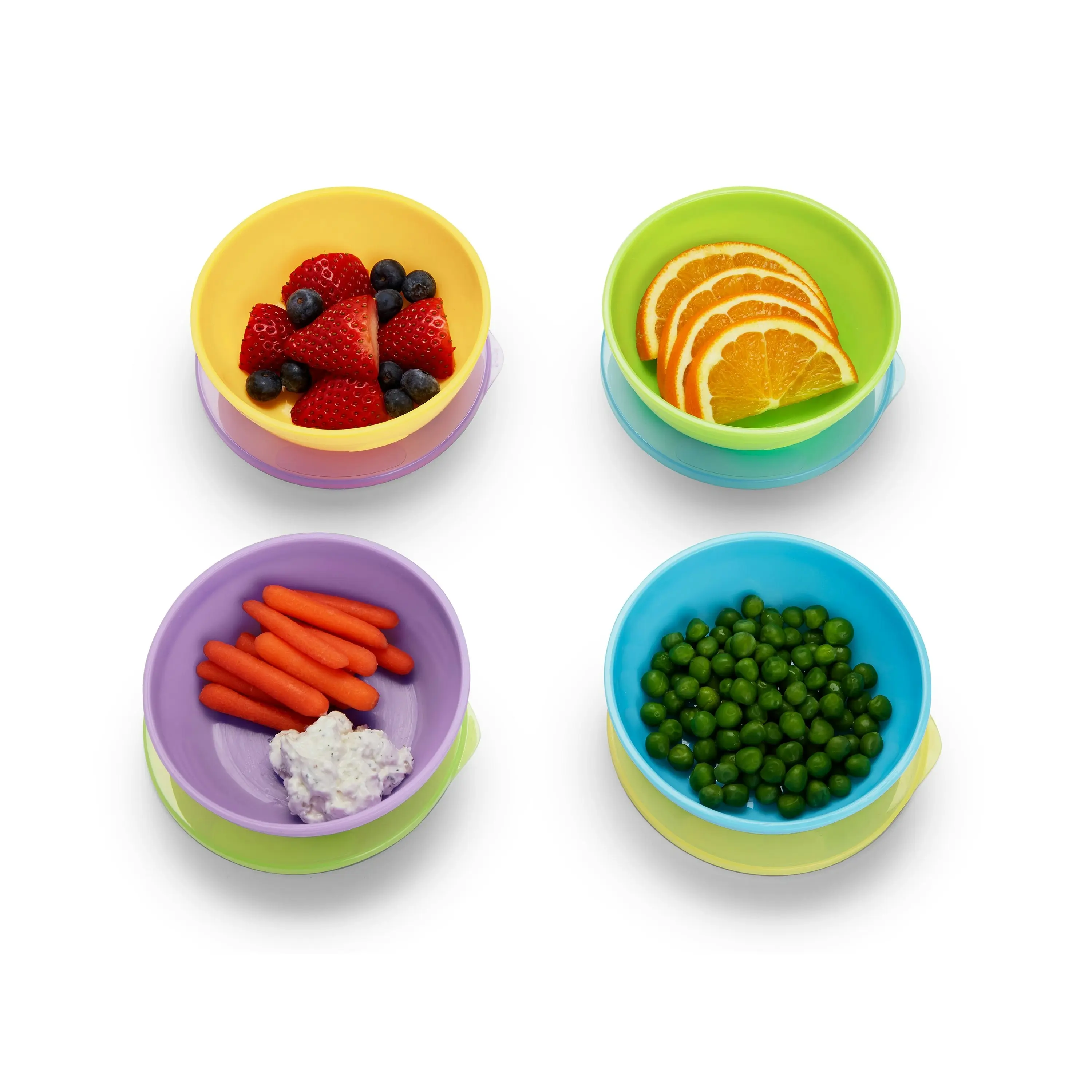 Munchkin Spill Leak And Break Proof Love-a-Bowls With Easy-to-grip Side 10 Piece Set