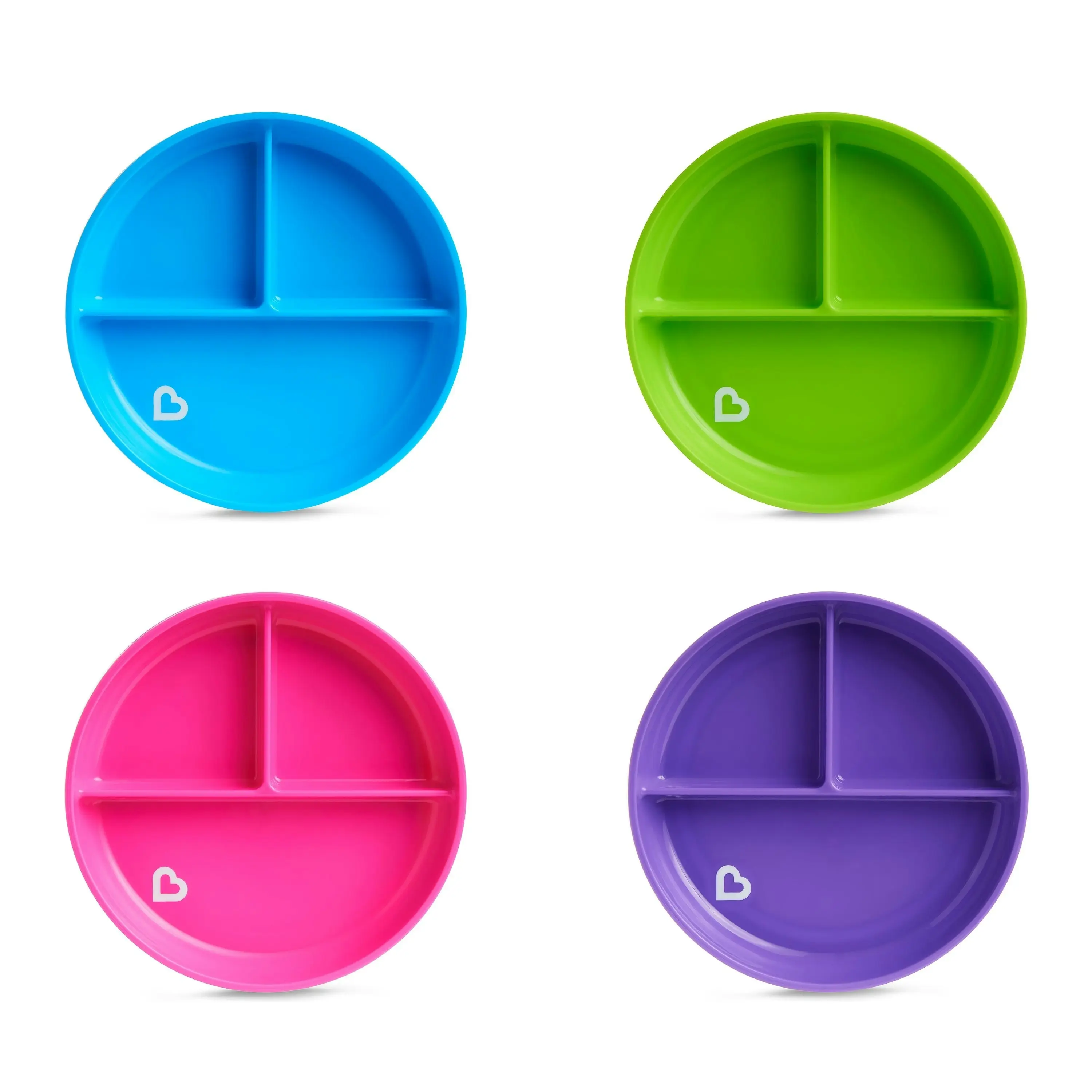 Munchkin Stay Put Suction Baby Plate 1PK Randomly Selected Assorted Colours