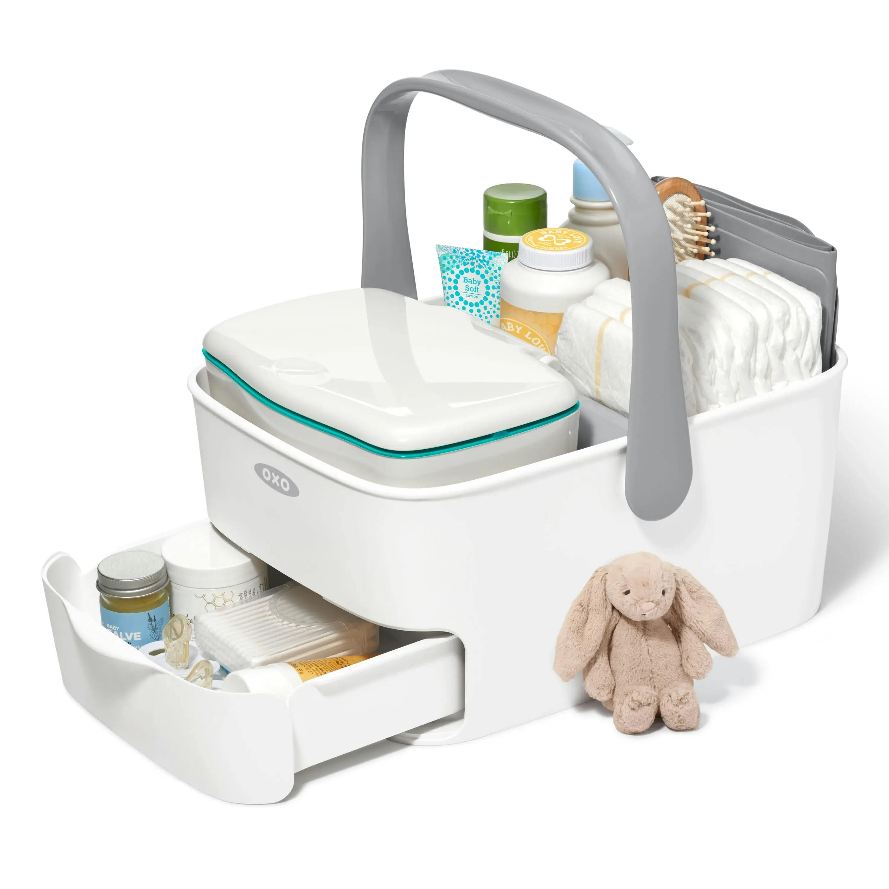 OXO Tot Diaper Caddy with Changing Mat - Grey