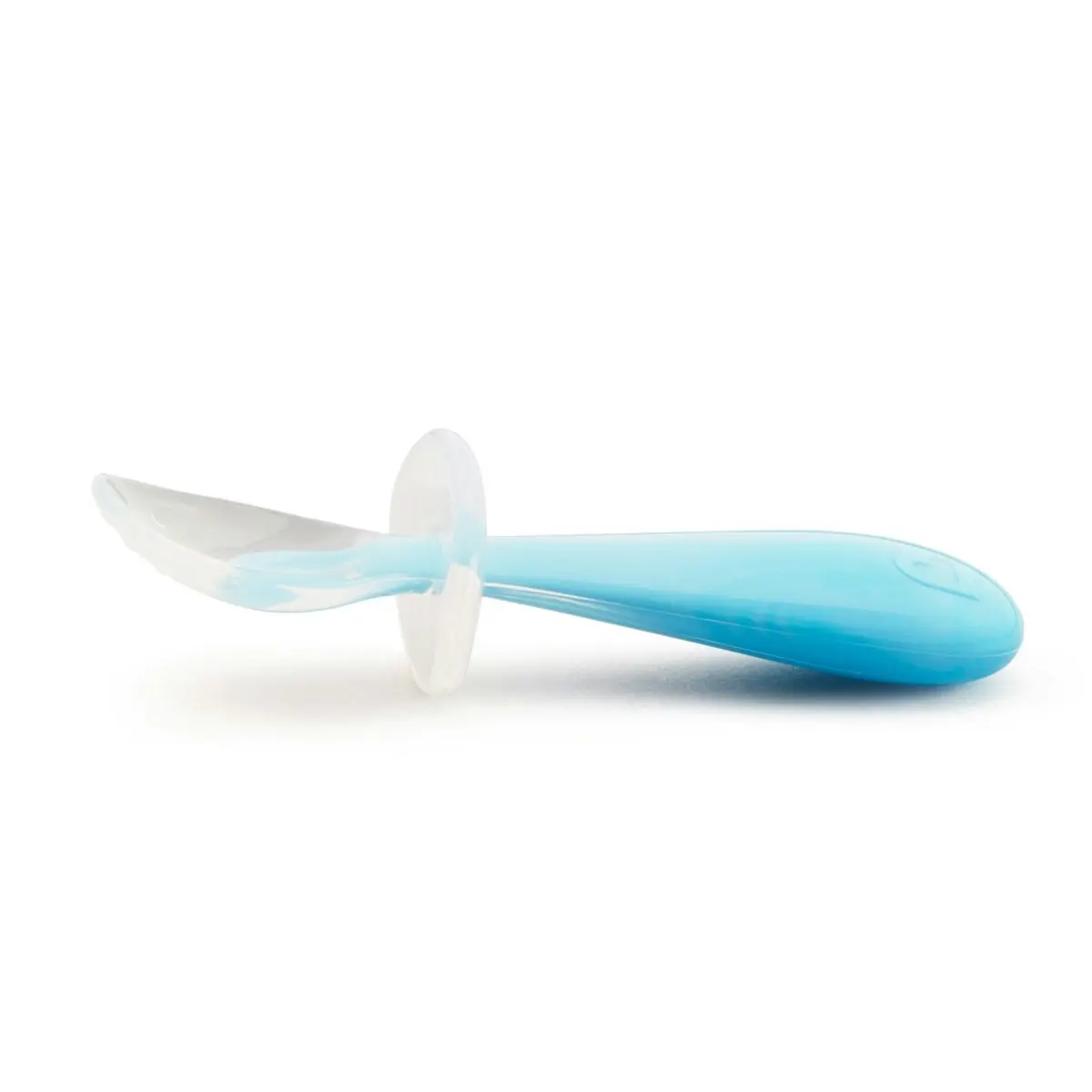 Munchkin Gentle Scoop Silicone Training Multitasking Toddler Spoons Blue/Green 2PK