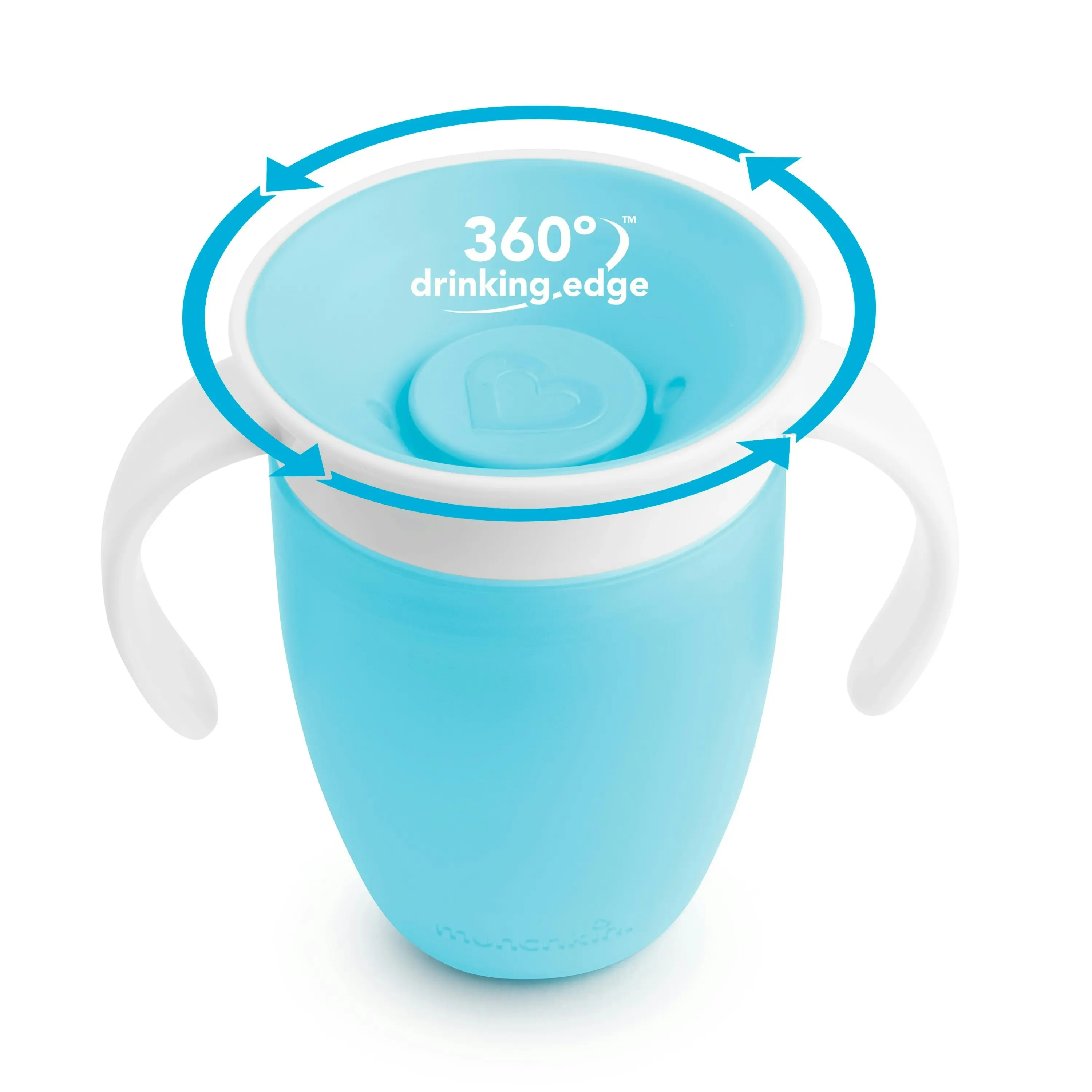 Munchkin 7oz Miracle 360° Trainer Cup With Spoutless Design - Blue