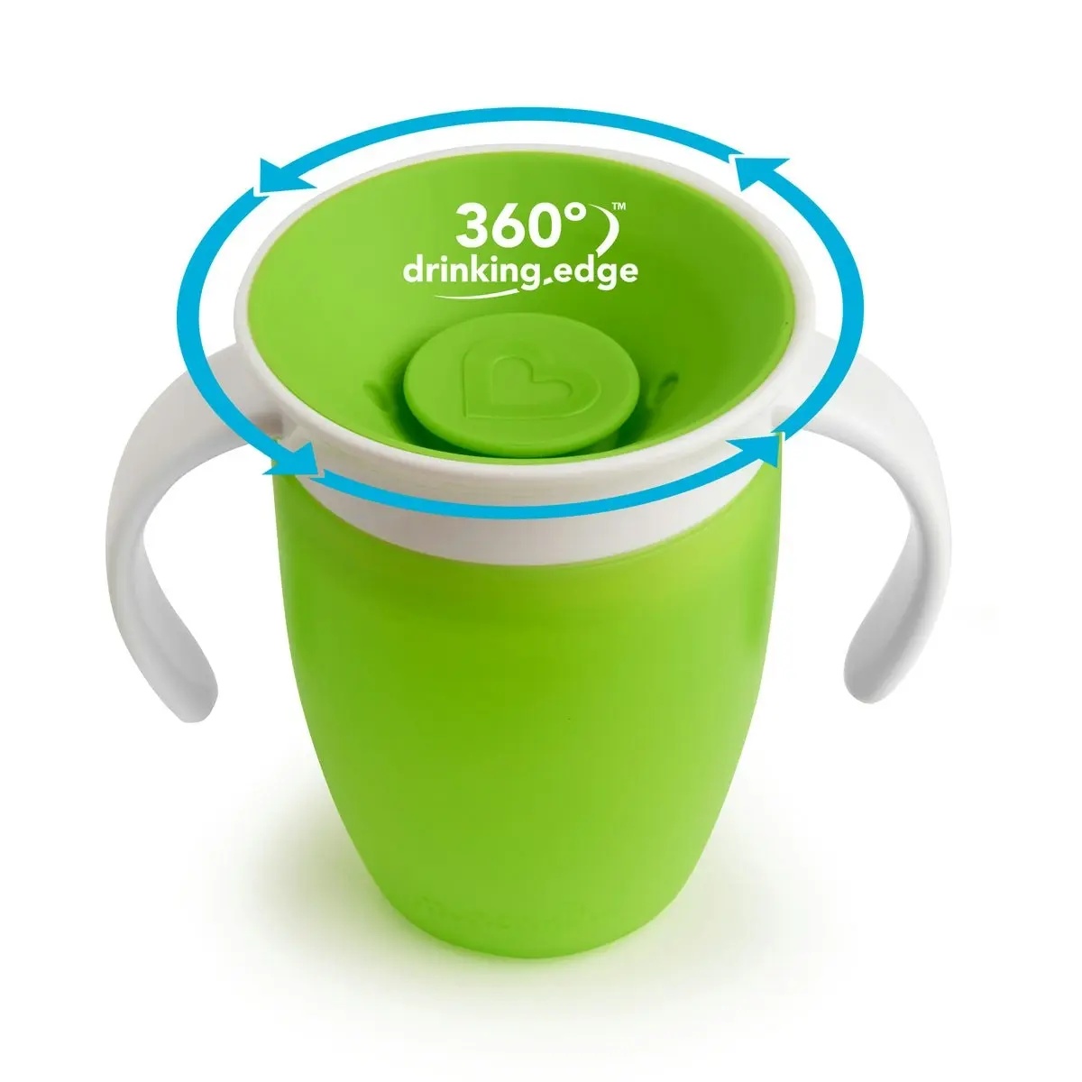 Munchkin 7oz Miracle 360° Trainer Cup With Spoutless Design - Green