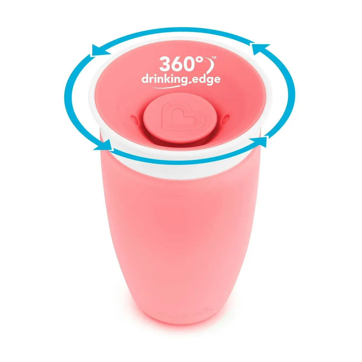 Munchkin 10oz Miracle 360° Toddler Cup With Spoutless design 1Pk - Pink